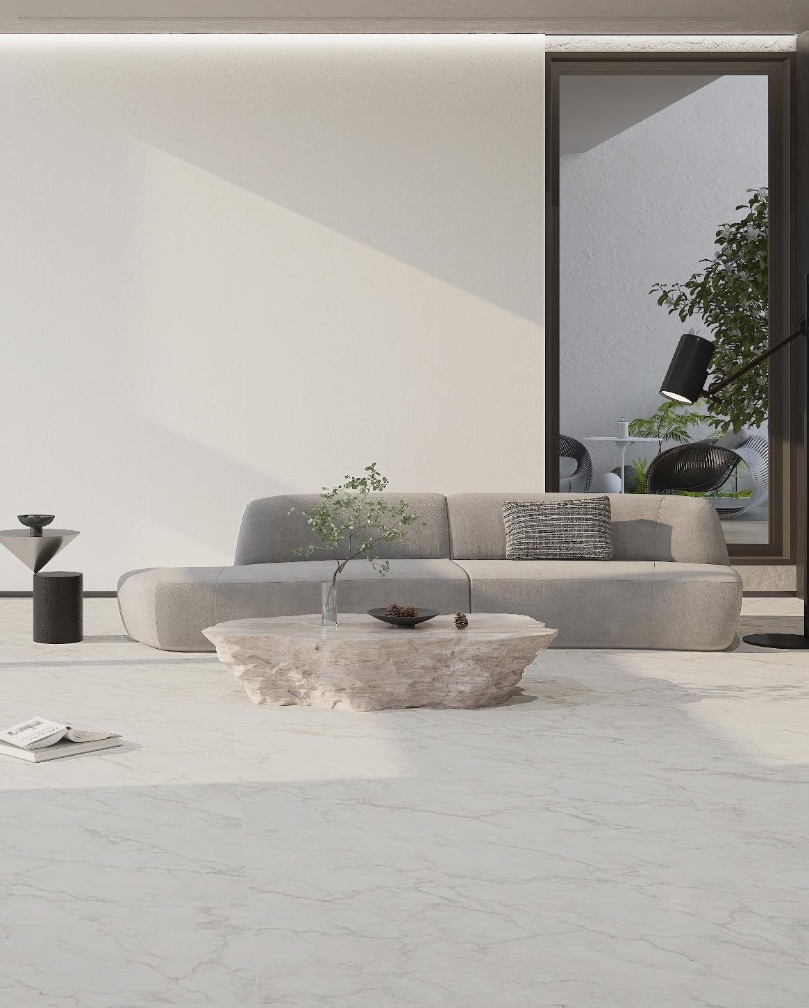 MOON WHITE STONE Porcelain Tile Collection