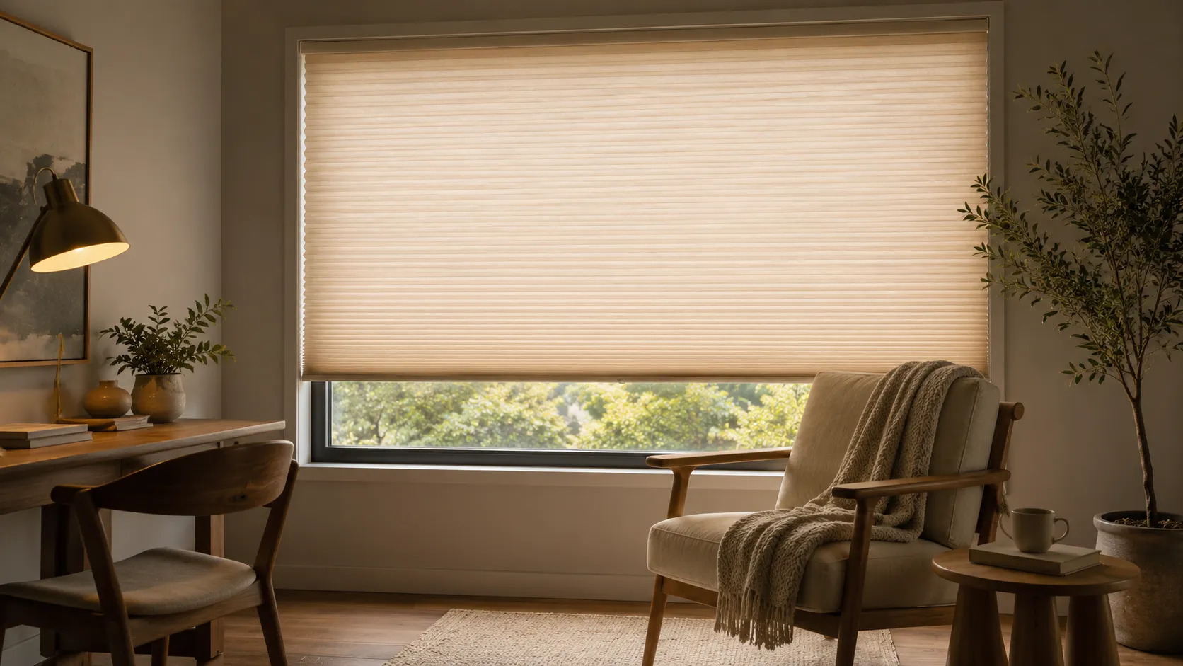 Cellular blinds for soft filtered light