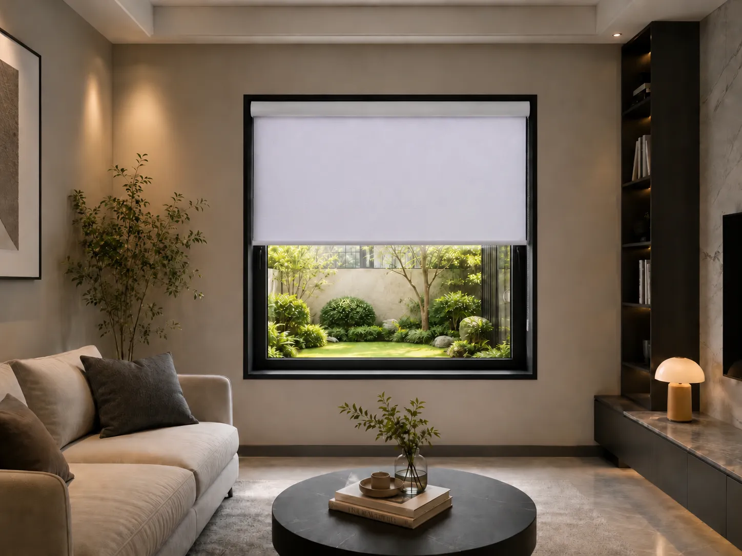 MoonVeil Roller Blinds – Moonlit Lavender