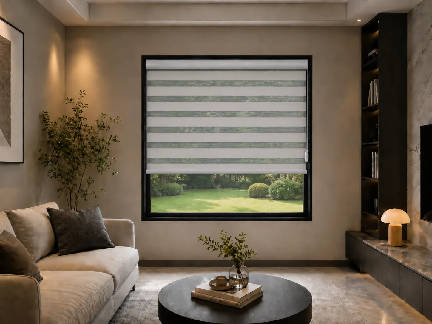 OpalVeil Custom Zebra Blinds