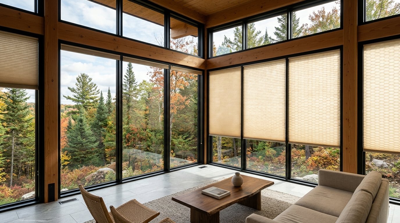 Zenith Shade MHZ Edition – Thermal Honeycomb Cellular Shades Canadian Sunroom